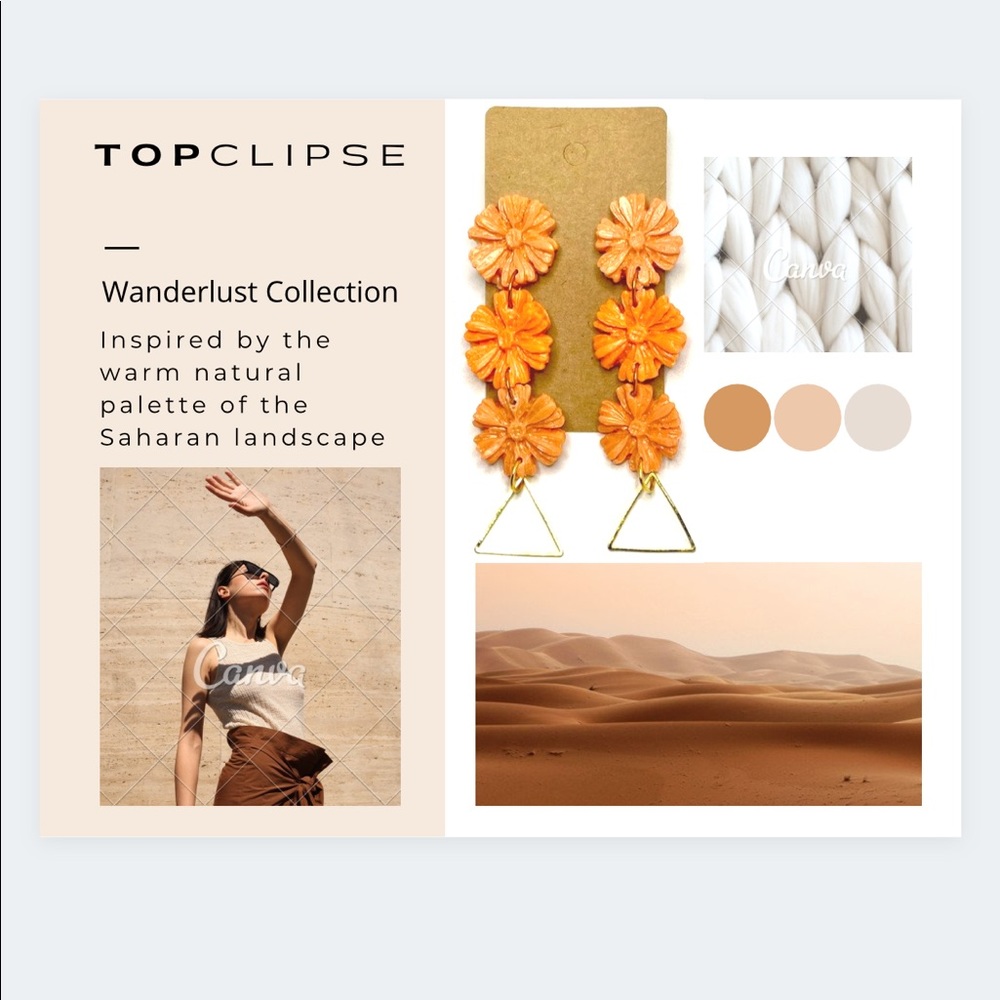 Earrings - Poppy Ombré